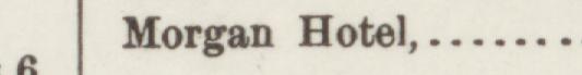 The line reading Morgan Hotel in the 1889 atlas index