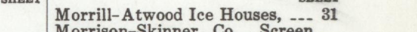 The line reading Morrill-Atwood Ice Houses in the 1923 atlas index
