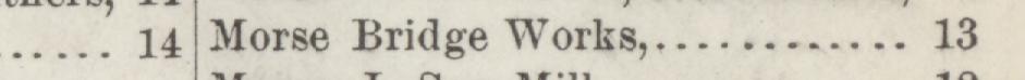 The line reading Morse Bridge Works in the 1884 atlas index