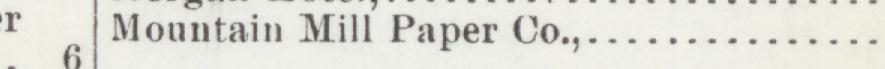 The line reading Mountain Mill Paper Co in the 1905 atlas index