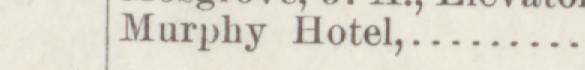 The line reading Murphy Hotel in the 1885 atlas index