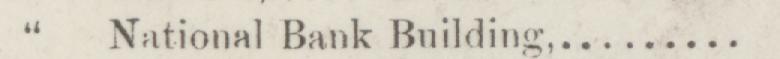 The line reading National Bank Building in the 1887 atlas index