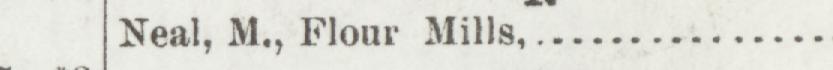 The line reading Neal, M, Flour Mill in the 1896 atlas index