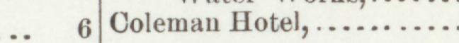 The index line reading Coleman Hotel in the 1898 atlas
