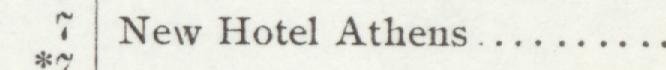 The line reading New Hotel Athens in the 1907 atlas index