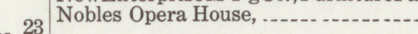 The line reading Nobles Opera House in the 1914 atlas index
