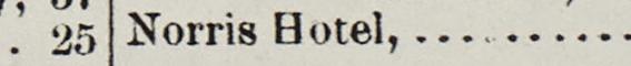 The line reading Norris Hotel in the 1895 atlas index