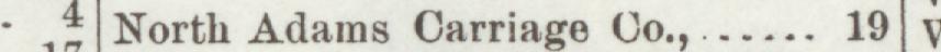 The line reading North Adams Carriage O in the 1897 atlas index
