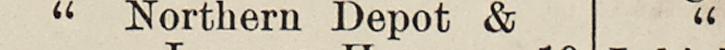 The line reading Northern Depot & in the 1890 atlas index