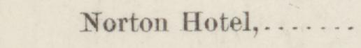 The line reading Norton Hotel in the 1884 atlas index