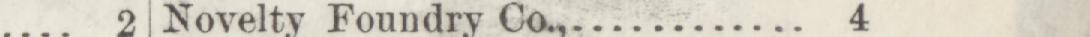 The line reading Novelty Foundry Co in the 1884 atlas index