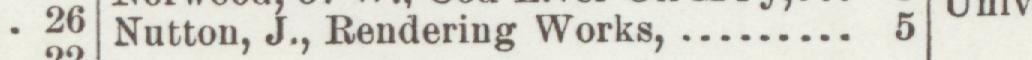 The line reading Nutton, J., Rendering Works in the 1898 atlas index