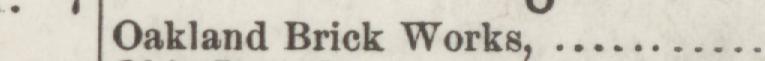 The line reading Oakland Brick Works in the 1889 atlas index