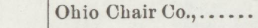 The index line reading Ohio Chair Co in the 1898 atlas
