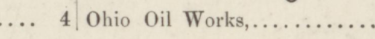 The index line reading Ohio Oil Works in the 1884 atlas