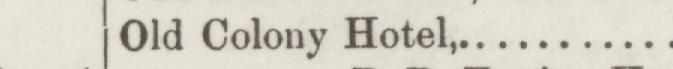 The line reading Old Colony Hotel in the 1887 atlas index