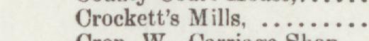 The line reading Orocketts Mill in the 1890 atlas index