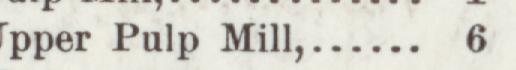 The line reading Palp Mill in the 1895 atlas index