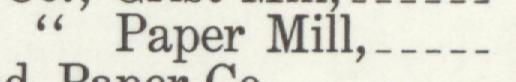 The line reading Paper Mill in the 1912 atlas index