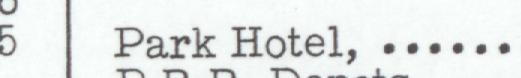 The line reading Park Hotel in the 1950 atlas index