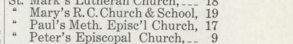 The line reading Paurs Meth. Epise 1 Church in the 1911 atlas index