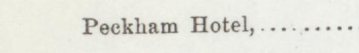 The line reading Peckham Hotel in the 1892 atlas index