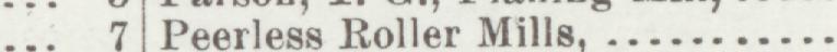 The line reading Peerless Roller Mills in the 1898 atlas index