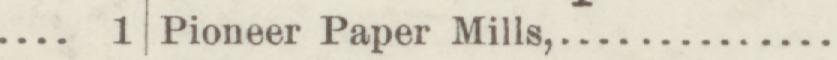 The line reading Pioneer Paper Mills in the 1892 atlas index