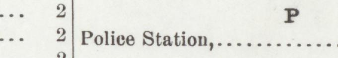 The line reading Police Station in the 1906 atlas index