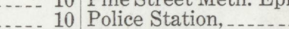 The line reading Police Station in the 1909 atlas index