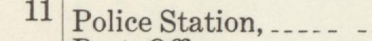 The index line reading Police Station in the 1912 atlas