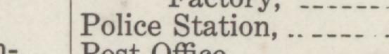 The line reading Police Station in the 1915 atlas index