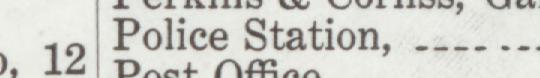 The line reading Police Station in the 1921 atlas index