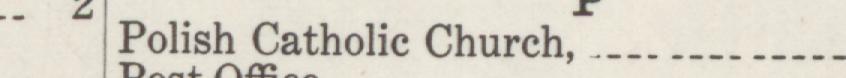 The index line reading Polish Catholic Church in the 1940 atlas