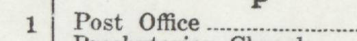 The index line reading Post Office in the 1924 atlas