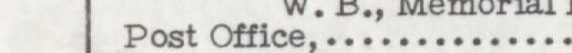 The index line reading Post Office in the 1950 atlas