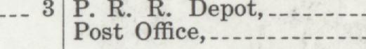 The line reading Post Ofice in the 1910 atlas index