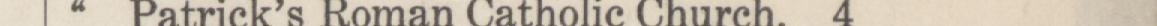 The line reading Potriek's Roman Catholie (Church in the 1921 atlas index