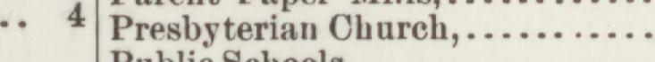 The line reading Presbyterian Church in the 1890 atlas index