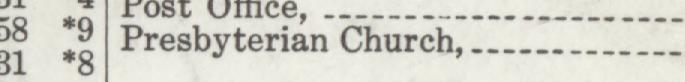 The index line reading Presbyterian Church in the 1914 atlas