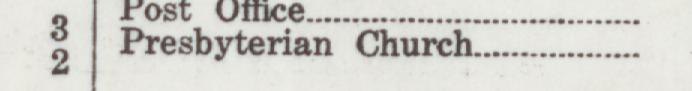 The line reading Presbyterian Church in the 1927 atlas index