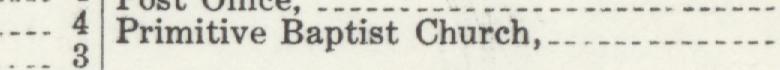 The line reading Primitive Bsptist Church in the 1911 atlas index