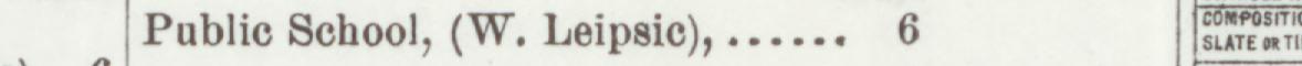 The line reading Public School, (W. Leipsic) in the 1900 atlas index