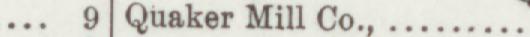 The index line reading Quaker Mill Co in the 1893 atlas