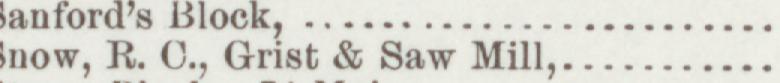 The line reading R. O, Grist & Saw Mill in the 1892 atlas index