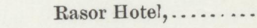 The line reading Rasor Hotel in the 1893 atlas index