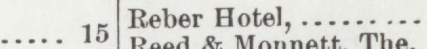 The line reading Reber Hotel in the 1900 atlas index