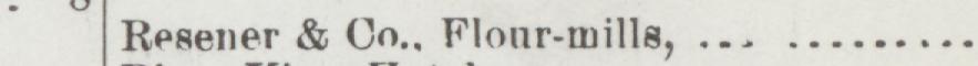 The line reading Resener & Co., Flour-mille in the 1900 atlas index
