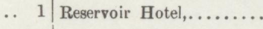 The line reading Reservoir Hotel in the 1890 atlas index