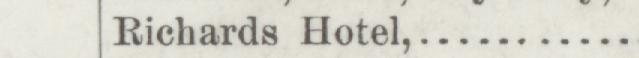 The line reading Richards Hotel in the 1889 atlas index